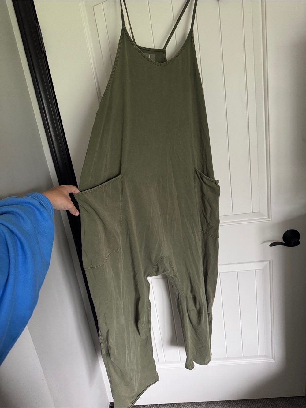 Olive Green Women's Relaxed Jumpsuit
